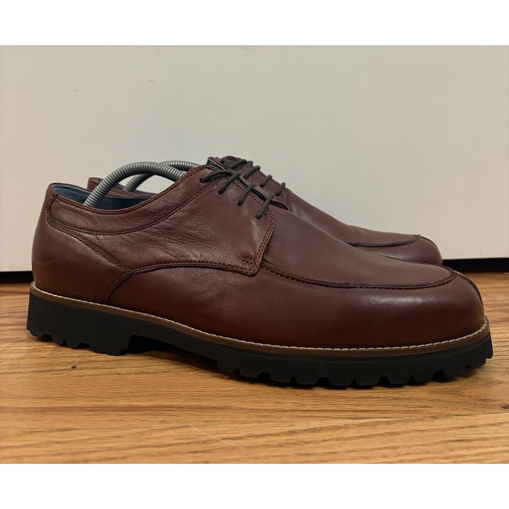 Robert Zur Men's Antonio True Glove Lace-Up Oxford‎ Shoes Luggage Size 11 NWOB